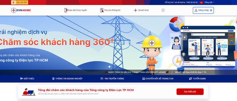 Tra cứu lịch sử thanh toán điện qua website EVN